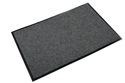 Crown Needle Rib Wipe Synthetic Scraper Mat 72 x 48, Gray