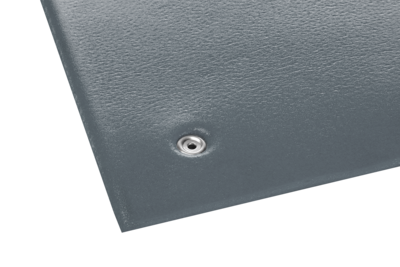 Crown Comfort-King Anti-Static Floor Mat, 24 x 60, Steel Gray (CWNZC0025GY)
