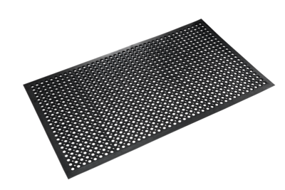 Crown Safewalk-Light  Wet Area Anti-Fatigue Floor Mat, 36" x 60"', Black (CWNWSCT35BK)