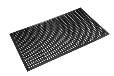 Crown Safewalk-Light  Wet Area Anti-Fatigue Floor Mat, 36" x 60"', Black (CWNWSCT35BK)