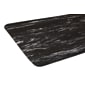 Crown Cushion-Step Marbleized Rubber Anti-Fatigue Floor Mat, 36" x 72", Black (CWNCU3672BK)