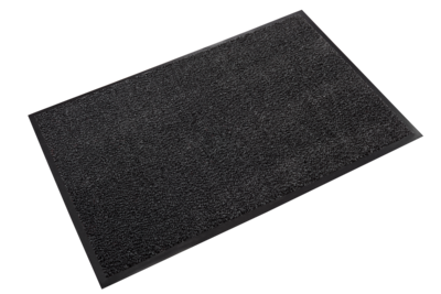 Crown Dust-Star Microfiber Wiper Floor Mat, 36 x 120, Charcoal (CWNDS0310CH)