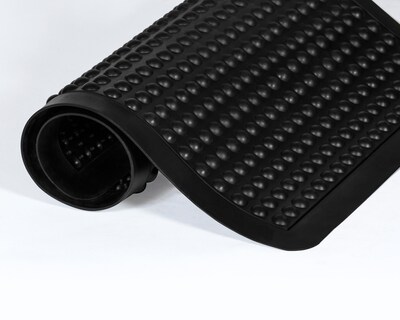 Crown Yoga-Flex Heavy-Duty Anti-Fatigue Mat, 24" x 36", Black (CWNYF0023BK)