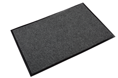 Crown Needle-Rib Wiper/Scraper Floor Mat, 36 x 120, Gray (CWNNR0310GY)