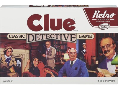 Hasbro Retro Series Clue 1986 Edition Board Game (B2848)