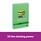 Post-it® Recycled Super Sticky Notes, 4 x 6, Bora Bora Collection, 3/Pads (660-3SST)