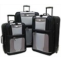 Geoffrey Beene Carnegie 3-Piece Luggage Set, Black (GB224-3)