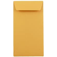 JAM Paper #7 Coin Envelope, 3 1/2 x 6 1/2, Brown Kraft, 50/Pack (95125I)