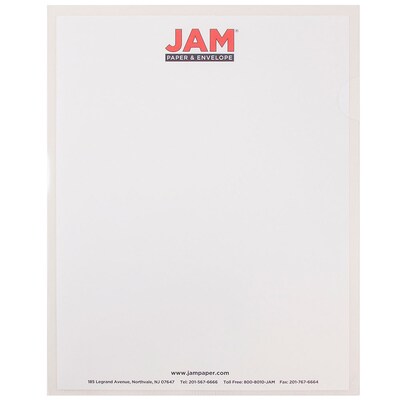 JAM Paper Plastic Sleeves, 9 x 12, Clear, 120/Box (2226316988B)