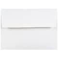 JAM Paper Gummed A2 Invitation Envelopes, 5 3/4 x 4 3/8, White, 100/Pack (MOOP6250LDIC)