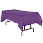 JAM Paper® Plastic Table Cover, 54 x 108 Inches, Purple Tablecloth, Sold Individually (291423359)