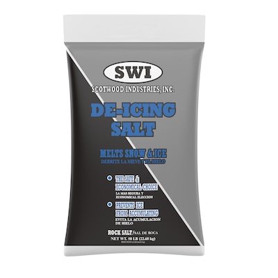 Scotwood Industries Rock Salt Ice Melt, 50 lbs. Bag (SWO50BRS/50BRSC)