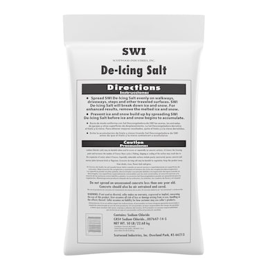 Scotwood Industries Rock Salt Ice Melt, 50 lbs. Bag (SWO50BRS/50BRSC)