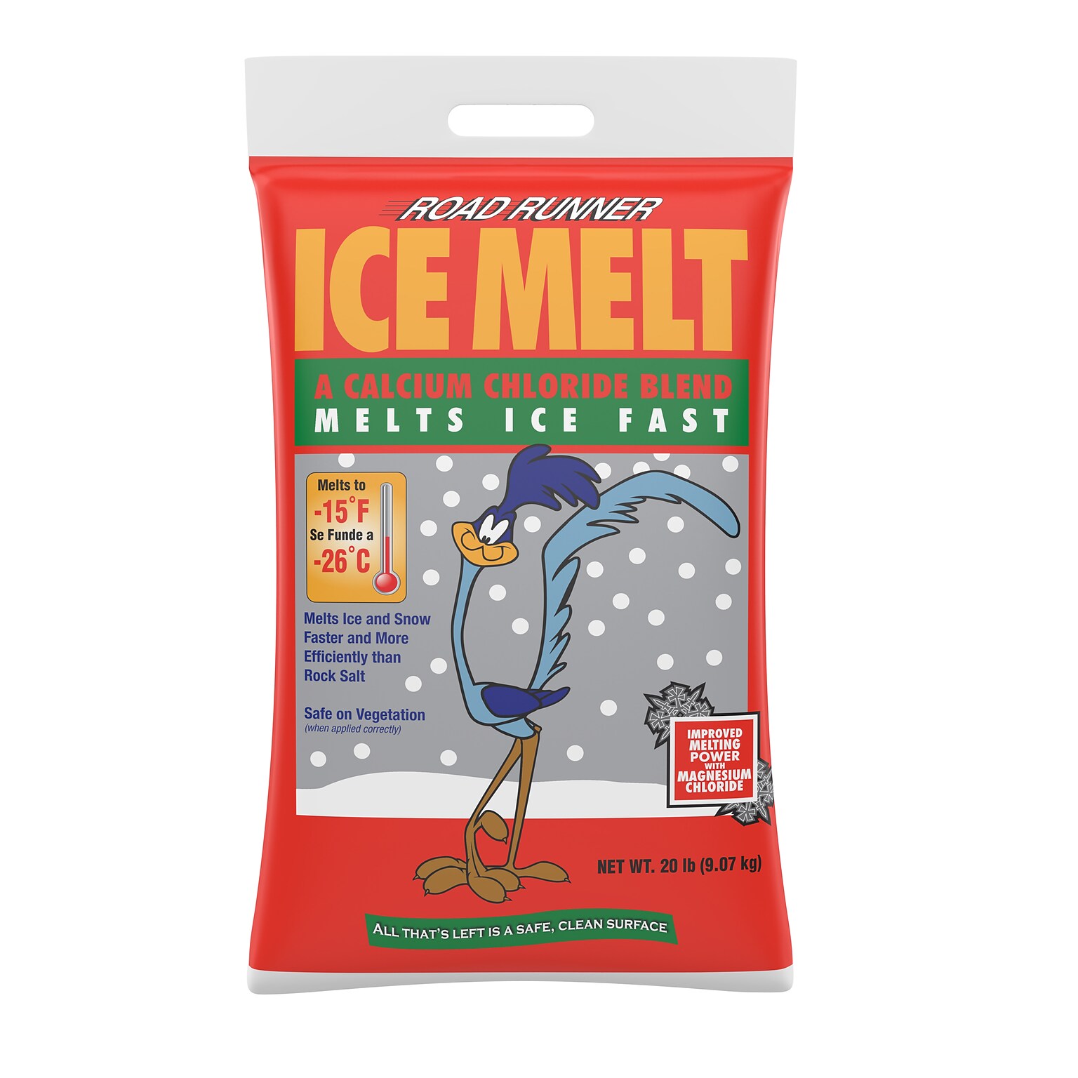 Scotwood Industries Road Runner Ice Melt, Melts to -15 Degrees, 20lb. Bag (SWO20BRR)