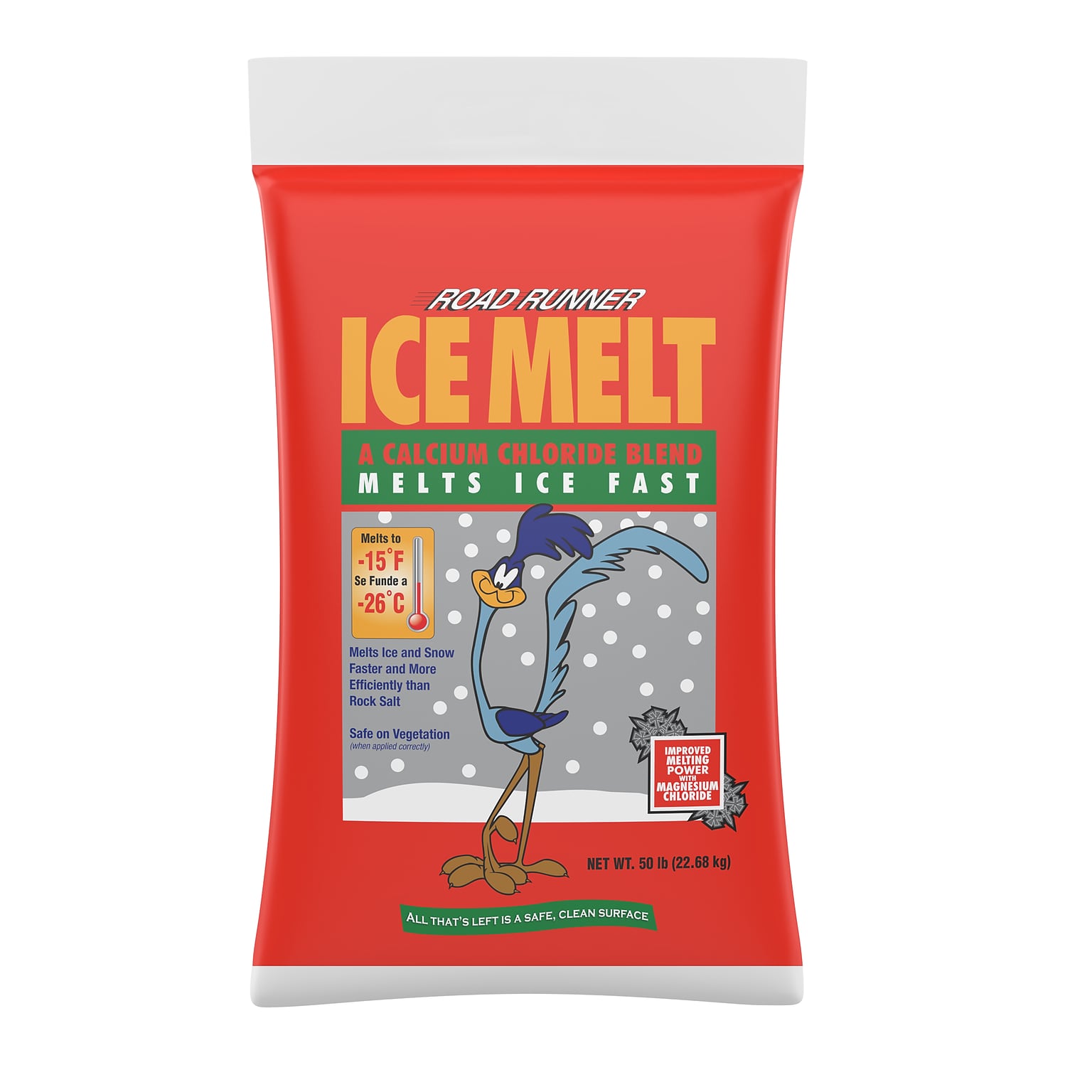 Scotwood Industries Road Runner Ice Melt, Melts to -15 Degrees, 50 lb. Bag (SWO50BRR)