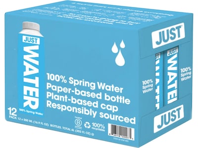 JUST Water, 16.9 Oz., 12/Carton (66558003)