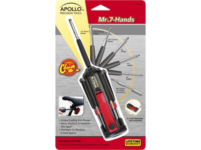 Apollo Tools Mr. 7 Hands Multicomponent Screwdriver Tool (DT1019)