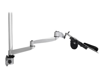 StarTech Wall Mounted Computer Workstation - Articulating Monitor Arm Adjustable, Up to 30", Silver (WALLSTSI1)