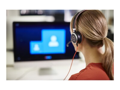 Jabra Evolve 40 Noise Canceling Stereo Headset, USB-C, UC Certified, Black (6399-829-289)