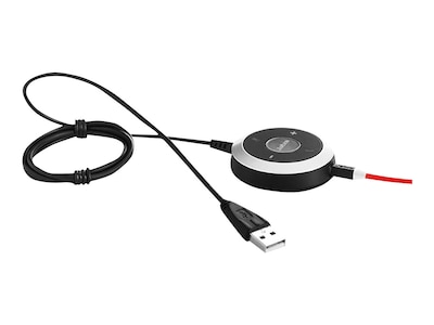Jabra Evolve 40 Noise Canceling Mono Phone & Computer Headset, USB-C, UC Certified, Black (6393-829-