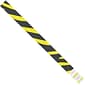 Tyvek® Wristbands, 3/4" x 10", Yellow Zebra Stripe, 500/Case (WR108YE)