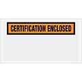 Tape Logic® Certification Enclosed Envelopes, 5 1/2 x 10, Orange, 1000/Case (PL439)