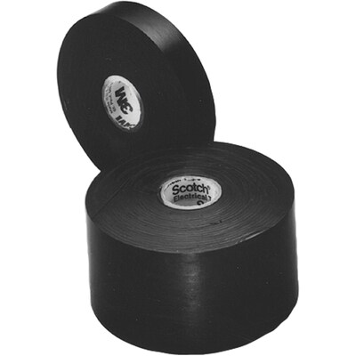 3M 130C Linerless Electrical Tape, 30 Mil, 2 x 30, Black, 12/Case (T967130C)