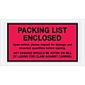 Tape Logic® Packing List Enclosed Envelopes, 5 1/2 x 10, Red, 1000/Case (PL469)