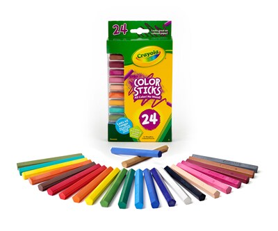 Crayola® Color Stick Pencils, Assorted Colors, 24 Per Box (68-2324)