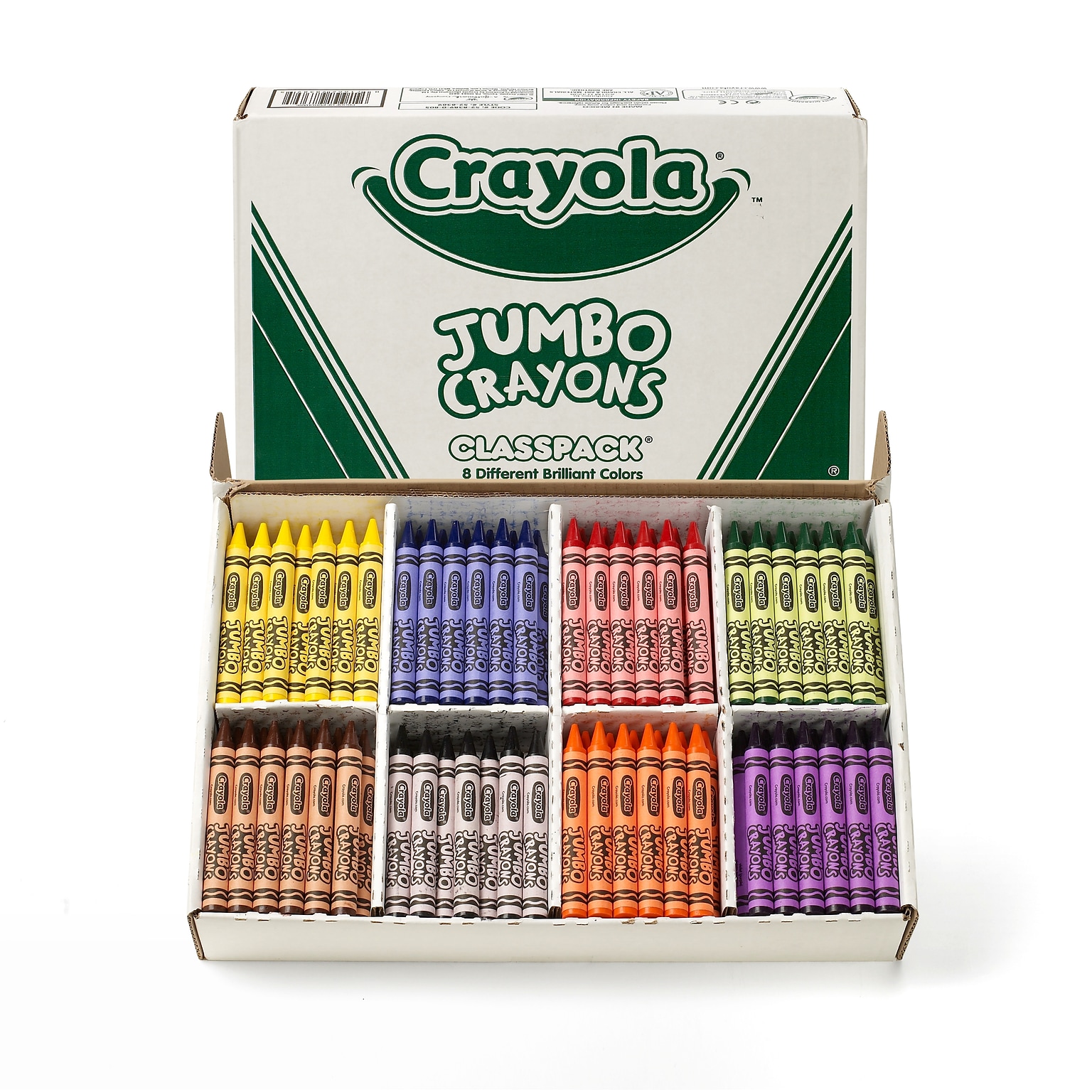 Crayola Classpack Jumbo Crayons, 200/Box (52-8389)