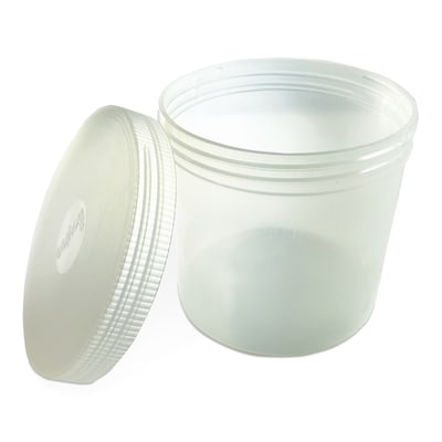 Roylco Jar It Plastic Classroom Storage Containers, 4" x 4" Clear, 4/Pack (R-57020)