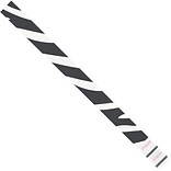 Tyvek® Wristbands, 3/4 x 10, White Zebra Stripe, 500/Case (WR108WH)