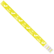 Tyvek® Wristbands, 3/4 x 10, Yellow Age Verified, 500/Case (WR102YE)