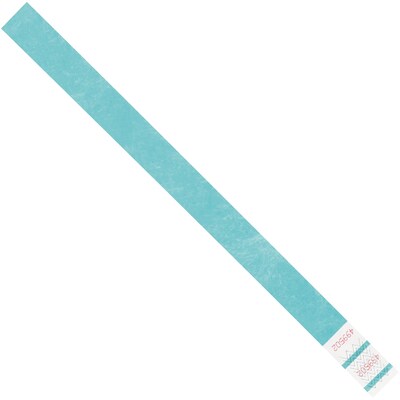 Tyvek® Wristbands, 3/4 x 10, Teal, 500/Case (WR101TL)