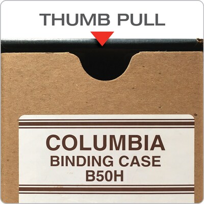 Pendaflex Columbia Heavy Duty 3 2-Ring Binding Case, D-Ring, Brown (B50H)