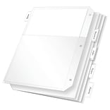 Cardinal Poly Binder Pockets, 3-Hole Punched, Clear, 5/Pack (52222)