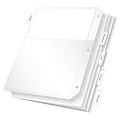 Cardinal Poly Binder Pockets, 3-Hole Punched, Clear, 5/Pack (84010CB)