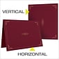 Oxford Certificate Holders, 8.88" x 11.25", Burgundy, 5/Pack (29900585BGD)