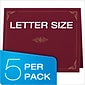 Oxford Certificate Holders, 8.88" x 11.25", Burgundy, 5/Pack (29900585BGD)