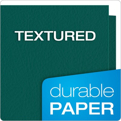 Oxford Twin Portfolio Folders, Teal, 25/Box (OXF 57555)