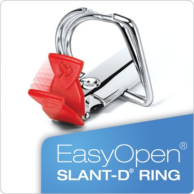 Cardinal SuperLife Heavy Duty 5" 3-Ring Non-View Binders, D-Ring, Black (14052CB)