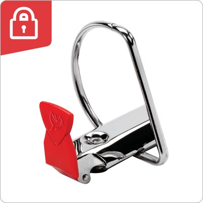 Cardinal SuperLife Heavy Duty 5" 3-Ring Non-View Binders, D-Ring, Black (14052CB)