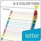 Cardinal OneStep Printable Table of Contents and Dividers, A-Z - 26-Tab, Multicolor, 1/St