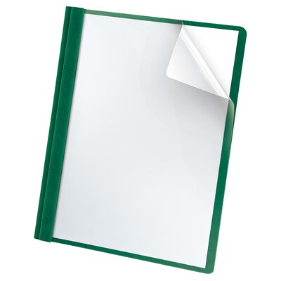 Oxford 3-Prong Report Covers, Letter, Dark Green, 25/Box (58817)