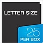 Oxford ShowFolio Twin Laminated Folders, Black, 25/Box (OXF 51706)