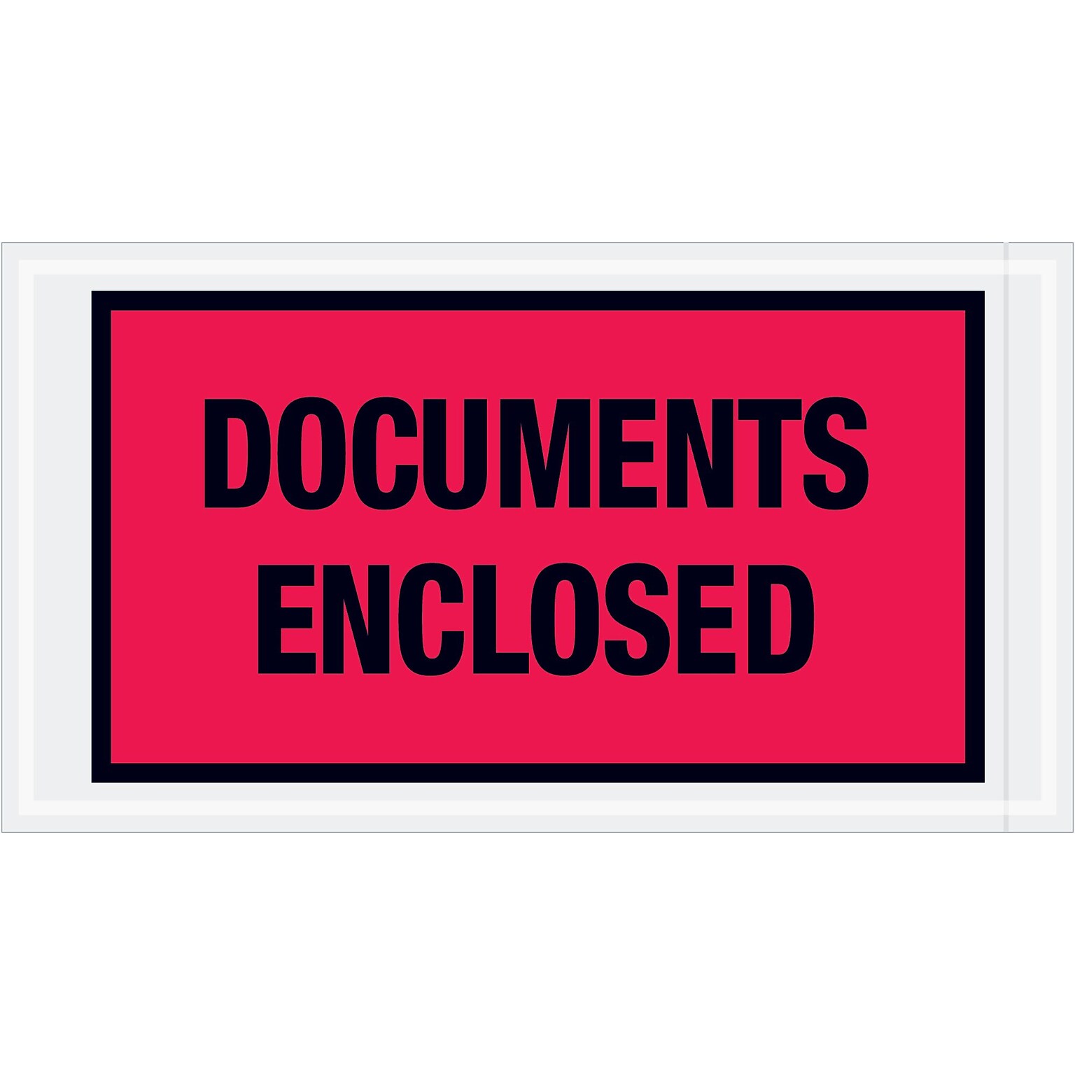 Tape Logic® Documents Enclosed Envelopes, 5 1/2 x 10, Red, 1000/Case (PL436)