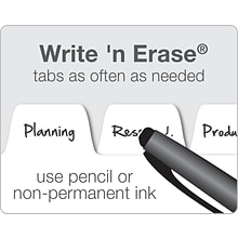 Cardinal Write & Erase Paper Dividers, 5-Tab, White (CRD84270CB)