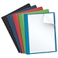 Oxford Clear Front Report Cover, Letter Size, Assorted Colors, 25/Box (OXF 55813)