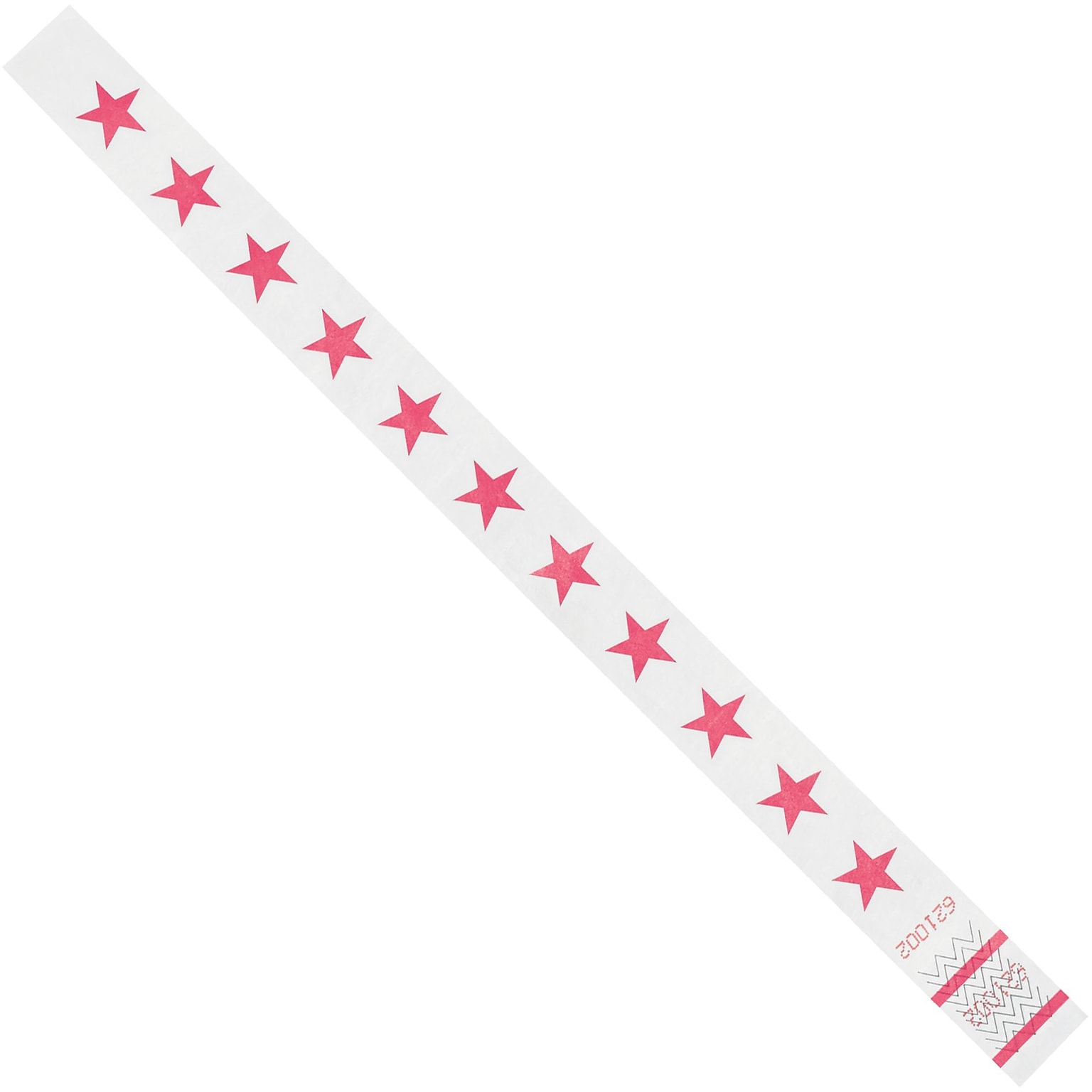 Tyvek® Wristbands, 3/4 x 10, Pink Stars, 500/Case (WR104PK)