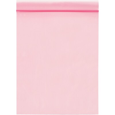 3 x 5 Reclosable Poly Bags, 2 Mil, Pink, 1000/Carton (PBAS705)